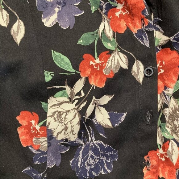 TORRID Sz 4X Maxi Dress Button Down Floral 3/4 Sleeves Hoops for Belt - Picture 9 of 14